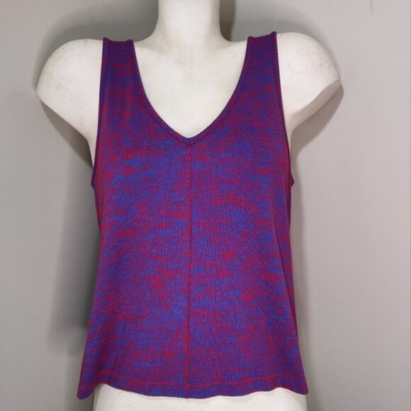 Rag & Bone HUDSON Tank Top Sz S V-Neck Sleeveless SPACE Dye - Picture 2 of 8
